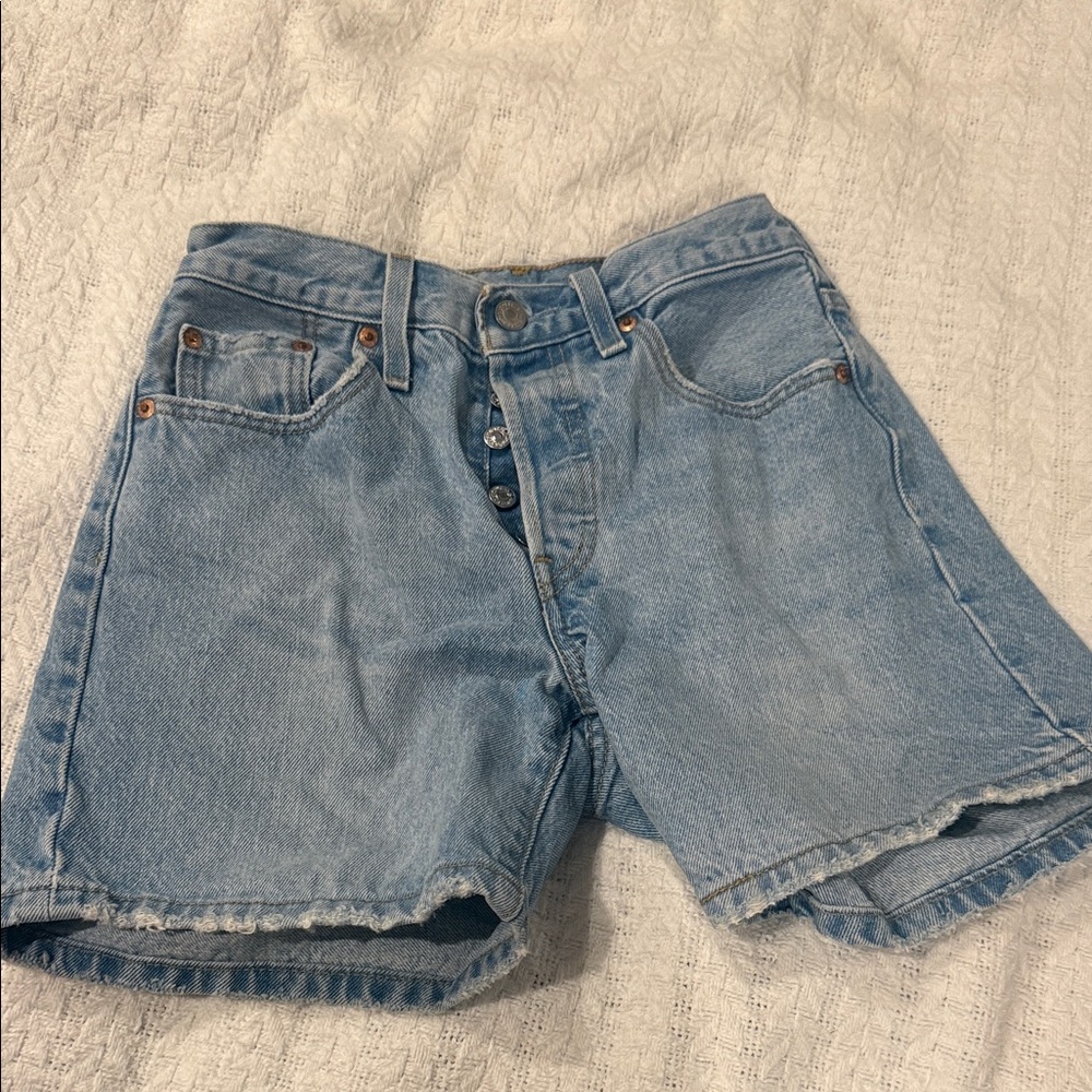 Levi's Light Blue Jean Shorts for Women